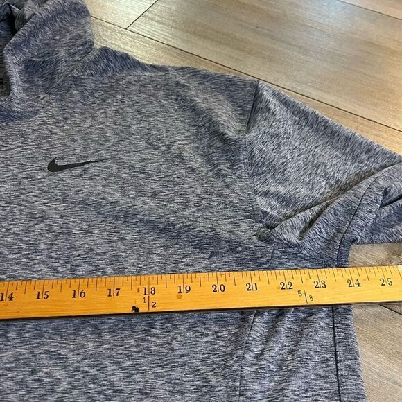 Nike Yoga Blue Heathered Athletic Workout Hoodie Men Large - Picture 5 of 6